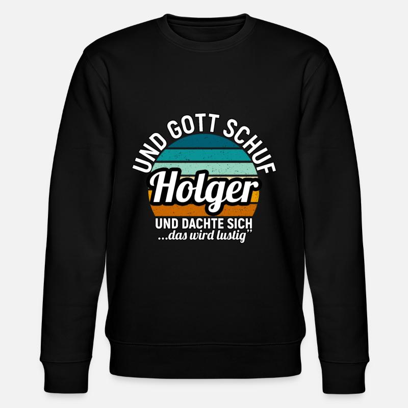 Holger - Stanley/Stella Unisex Bio-Sweatshirt CHANGER  - Schwarz