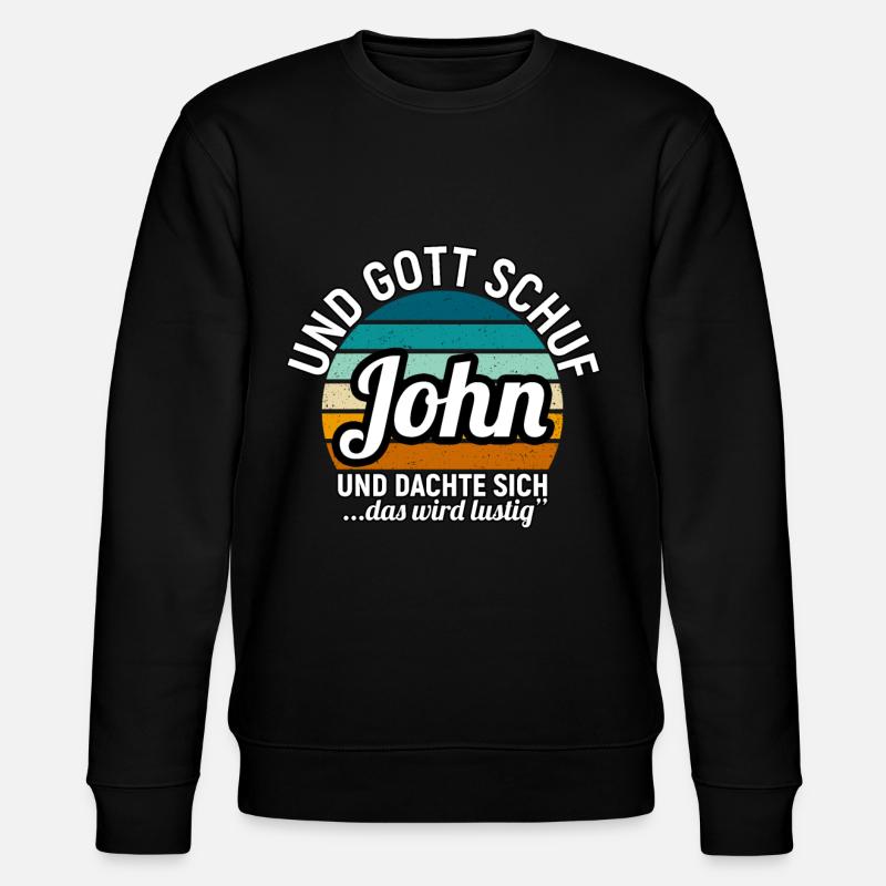 John - Stanley/Stella Unisex Bio-Sweatshirt CHANGER  - Schwarz
