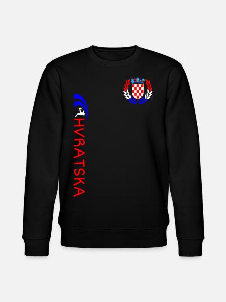Kroatien Fußball - Stanley/Stella Unisex Bio-Sweatshirt CHANGER  - Schwarz