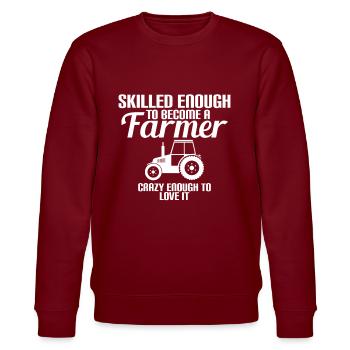 Assez qualifiés pour devenir agriculteur - Sweat bio CHANGER Stanley/Stella Unisexe - bordeaux - Devant - Nik (191cm) & Marisol (170cm)