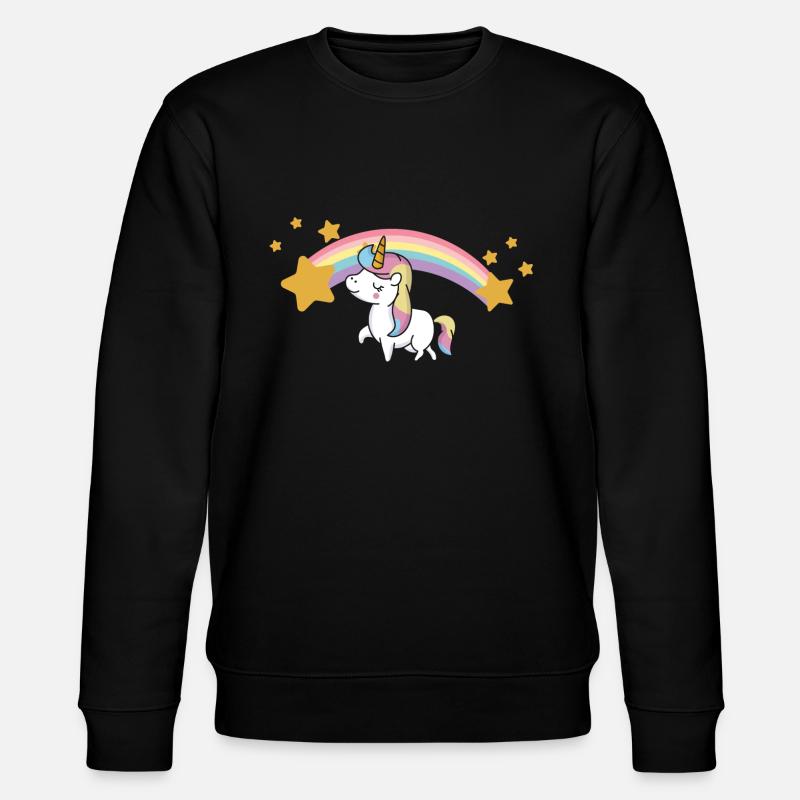 Einhorn Regenbogen - Sweat bio CHANGER Stanley/Stella Unisexe - noir