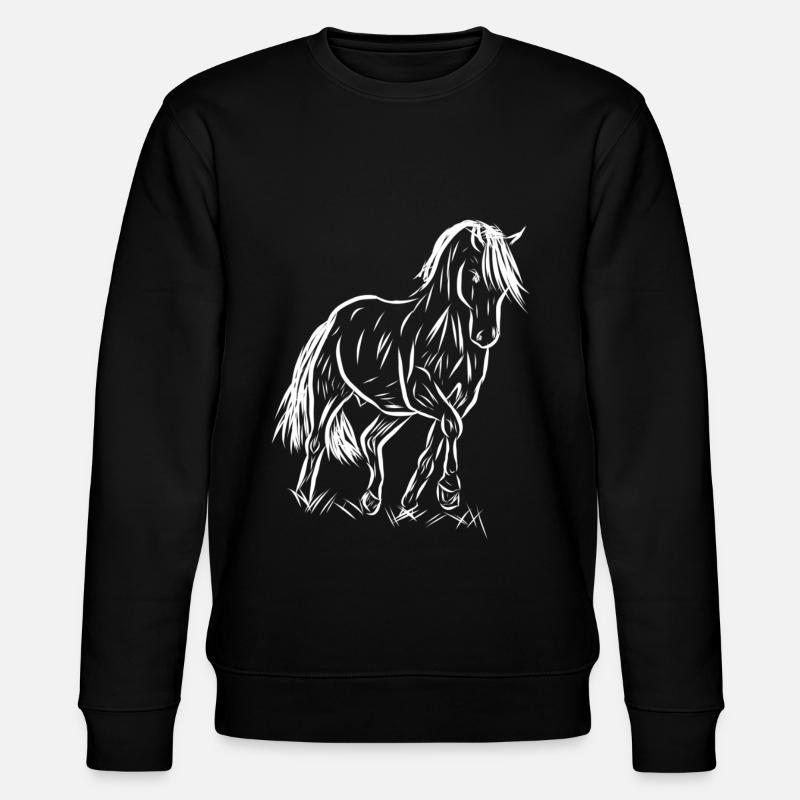 Cheval - Sweat bio CHANGER Stanley/Stella Unisexe - noir