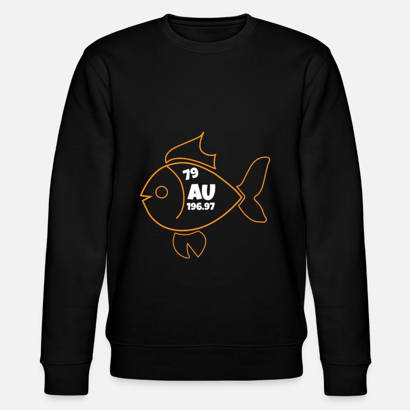 Au Goldfisch - Stanley/Stella Unisex Bio-Sweatshirt CHANGER  - Schwarz