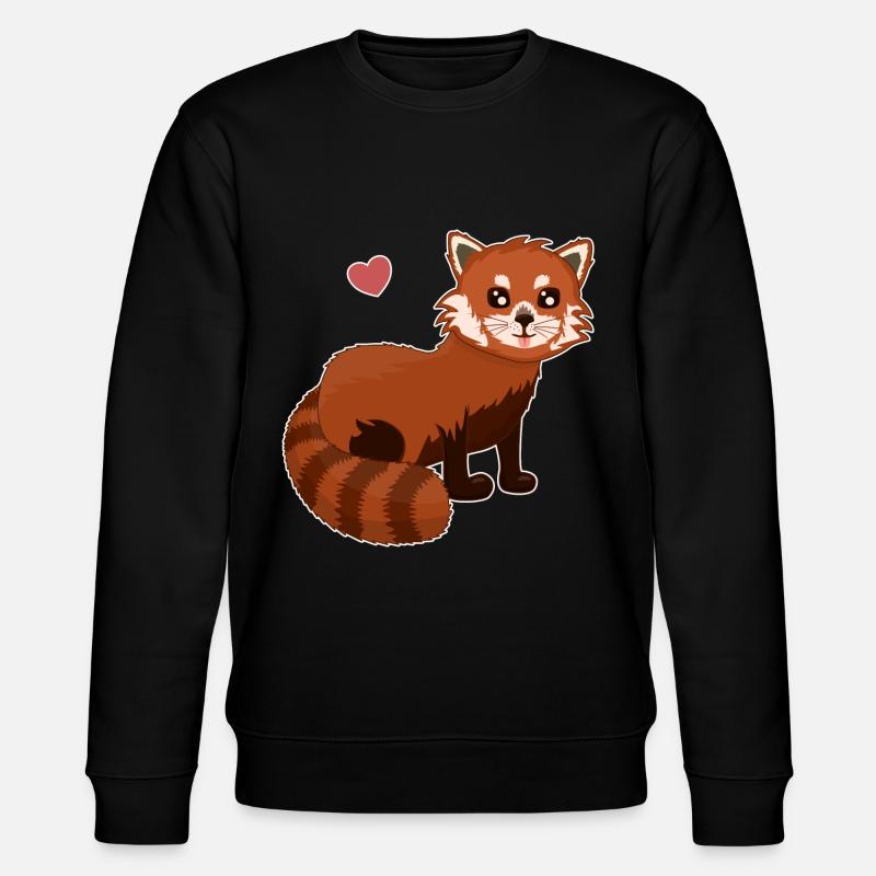 Roter Panda Red Panda - Stanley/Stella CHANGER Unisex Organic Sweatshirt - black