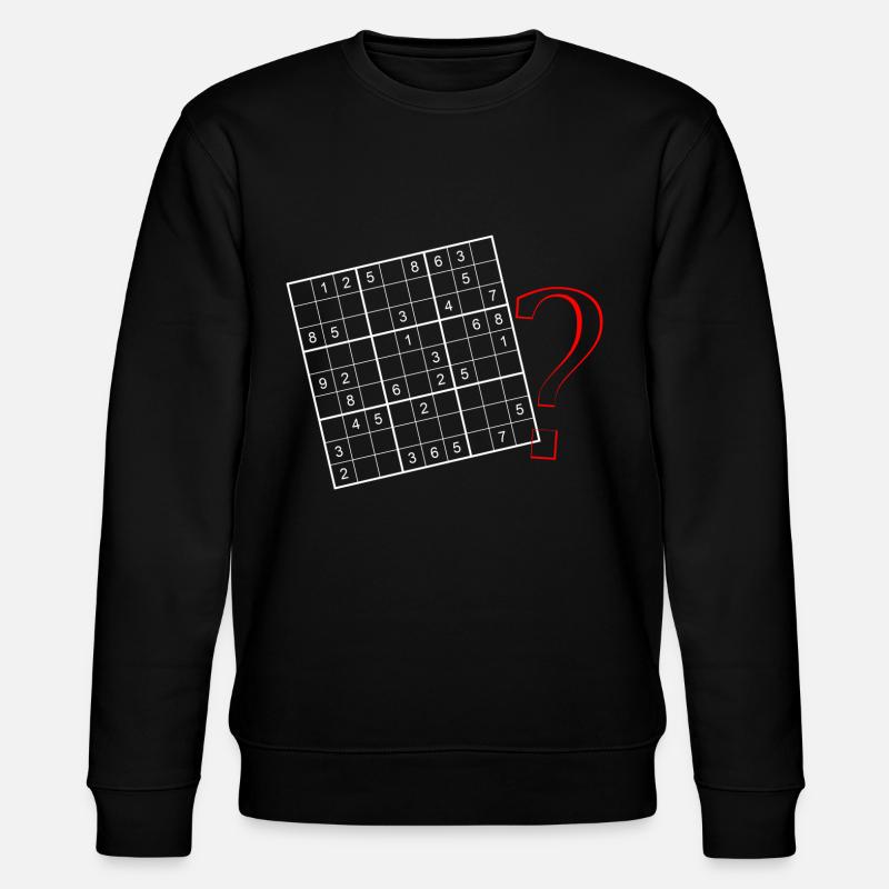Sudoku - Stanley/Stella Unisex Bio-Sweatshirt CHANGER  - Schwarz