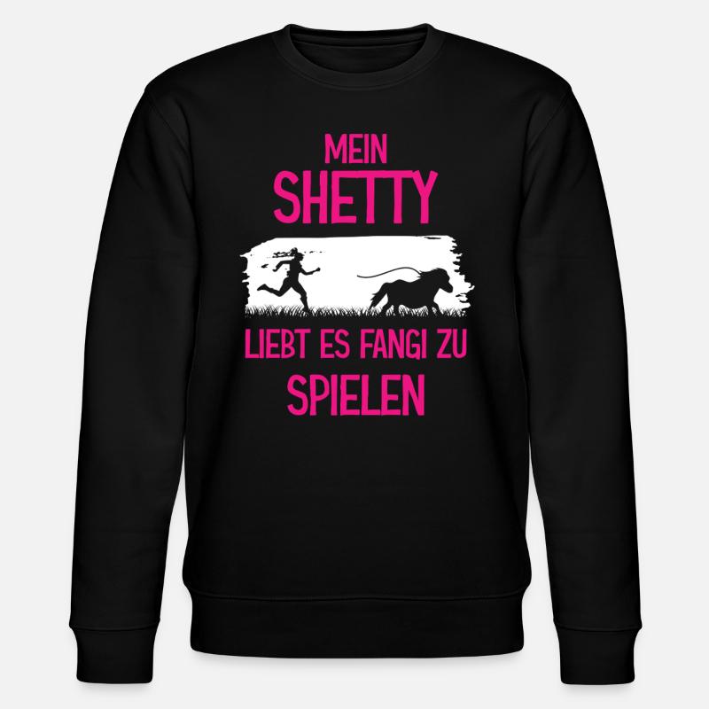 Shetty spielt Fangi - Stanley/Stella Unisex Bio-Sweatshirt CHANGER  - Schwarz