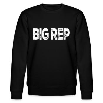 big rep reputation womens gift for music lover - Stanley/Stella CHANGER Unisex Organic Sweatshirt - black - Front - Nik (191cm) & Marisol (170cm)