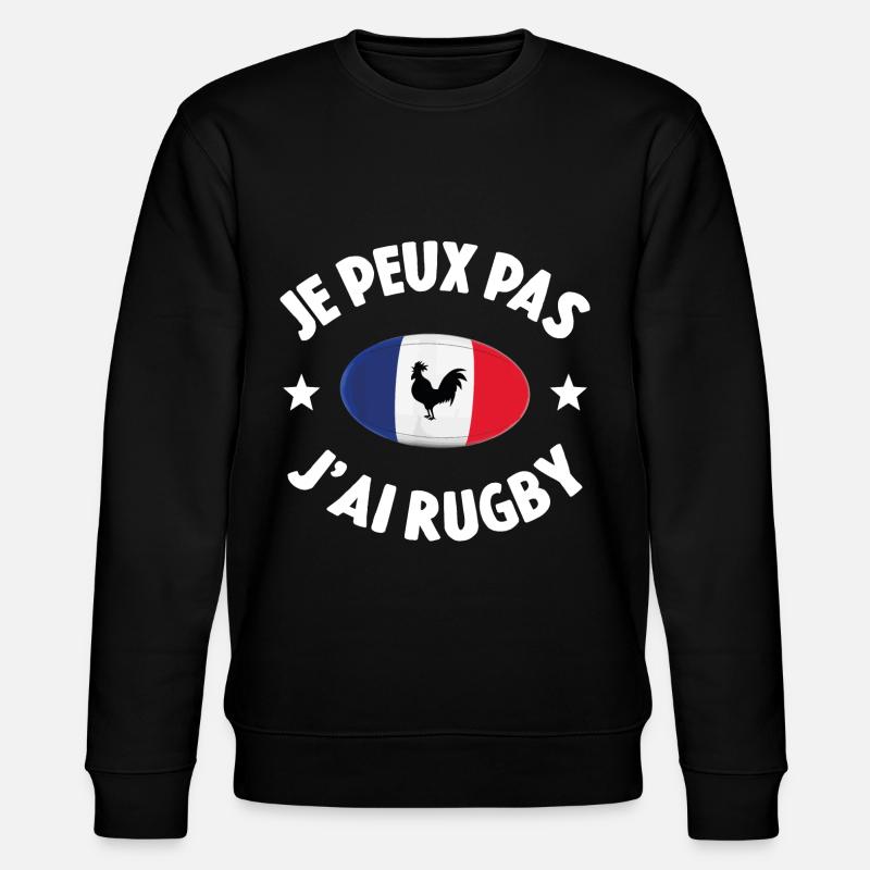 Je Peux Pas J'ai Rugby - Sweat bio CHANGER Stanley/Stella Unisexe - noir