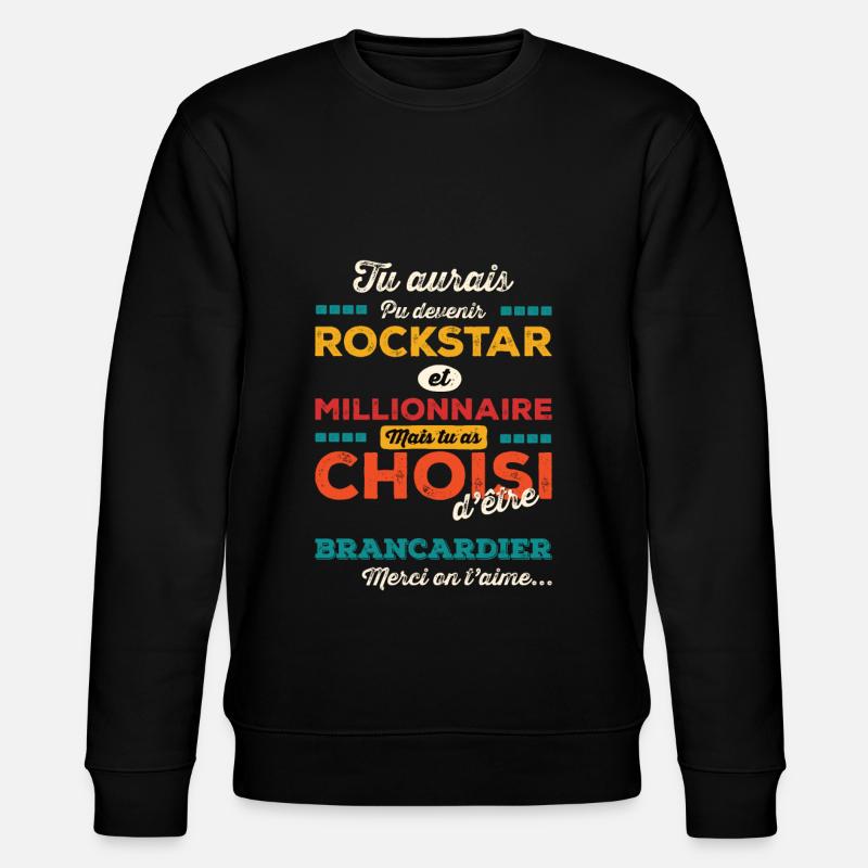 Brancardier - Sweat bio CHANGER Stanley/Stella Unisexe - noir