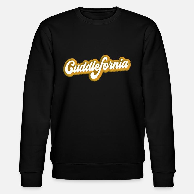 Cuddlefornia cuddlefornia cuddle - Stanley/Stella CHANGER Unisex Organic Sweatshirt - black