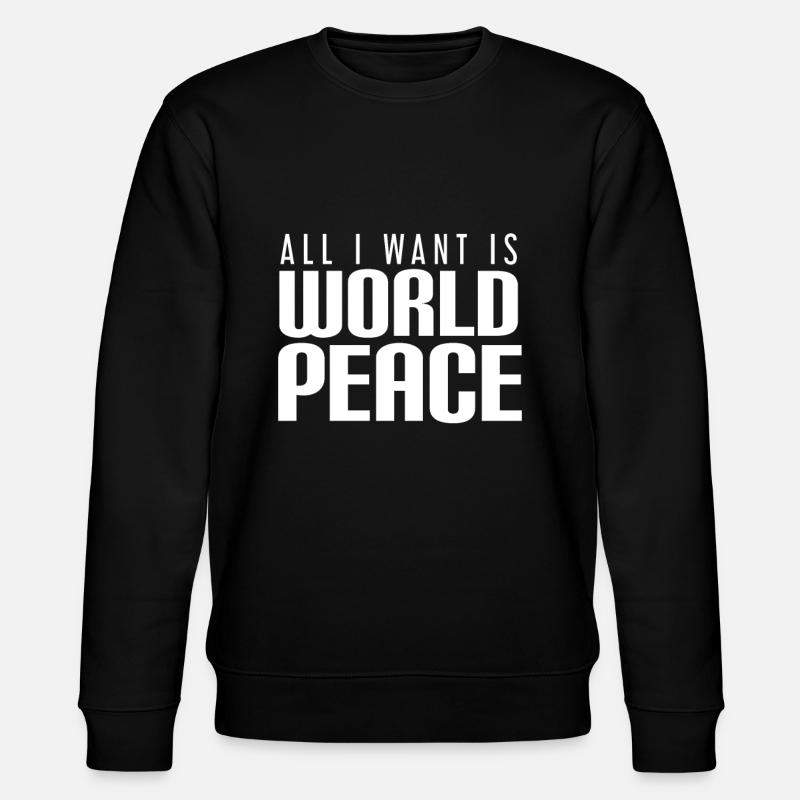 World Peace - Sweat bio CHANGER Stanley/Stella Unisexe - noir