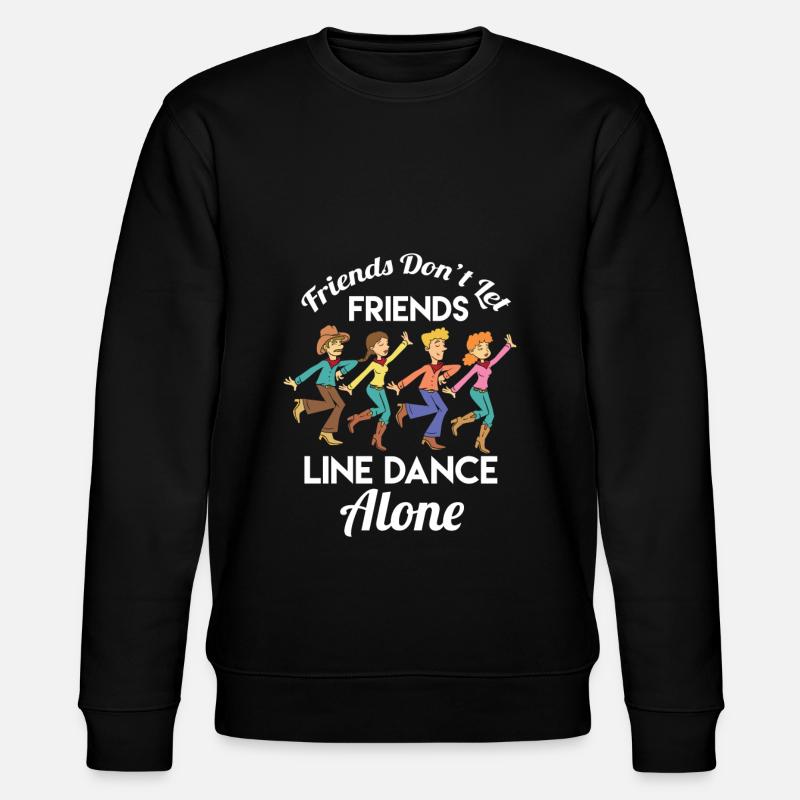 Line Dance Friends - Stanley/Stella CHANGER Unisex Organic Sweatshirt - black