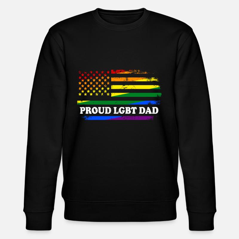 Père FIER LGBT - Sweat bio CHANGER Stanley/Stella Unisexe - noir