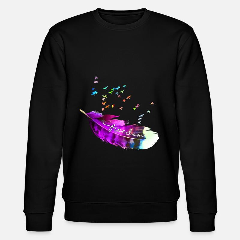 plume 10 - Sweat bio CHANGER Stanley/Stella Unisexe - noir