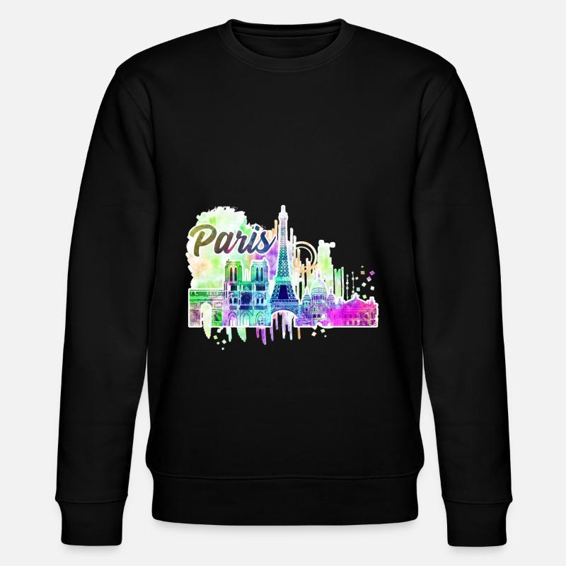 Paris 2 J - Stanley/Stella Unisex Bio-Sweatshirt CHANGER  - Schwarz