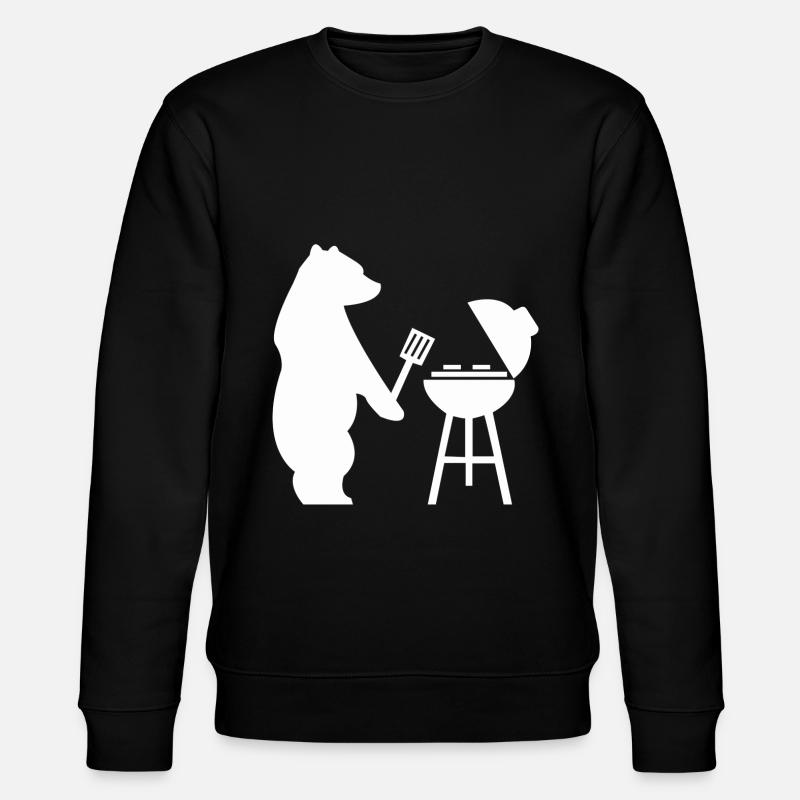 Barbecue grillé à l’ours - Sweat bio CHANGER Stanley/Stella Unisexe - noir