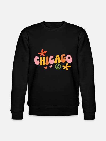 Chicago 70s Hippie - Stanley/Stella CHANGER Unisex Organic Sweatshirt - black