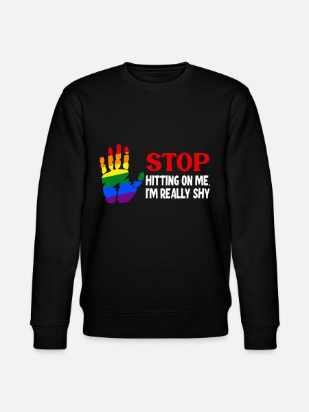 Stop dredging me, I'm shy - Stanley/Stella CHANGER Unisex Organic Sweatshirt - black