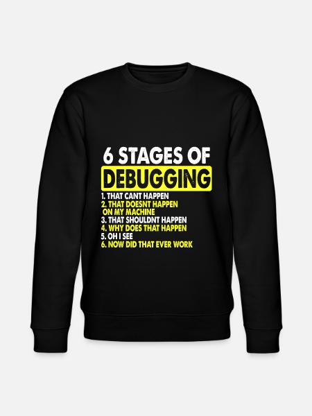 Debugging Informatik - Stanley/Stella Unisex Bio-Sweatshirt CHANGER  - Schwarz