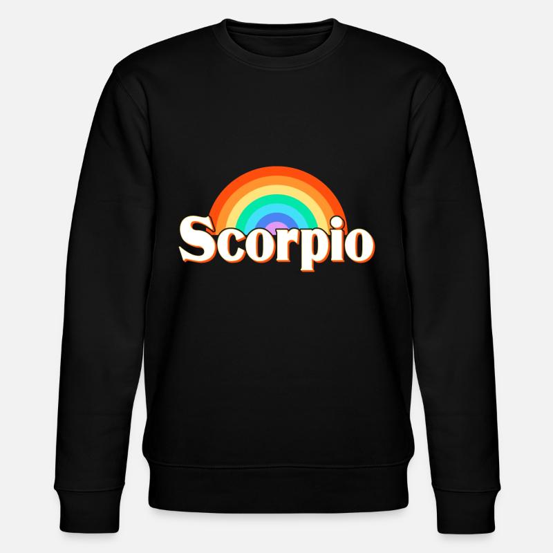 Sternzeichen Skorpion - Stanley/Stella Unisex Bio-Sweatshirt CHANGER  - Schwarz