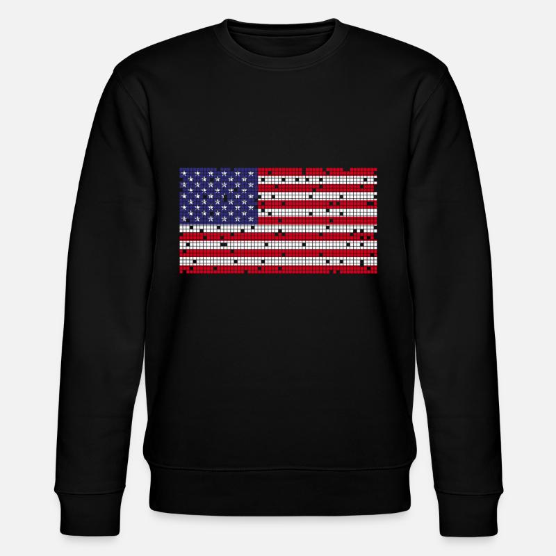 8Bit Retro 4 juillet États-Unis - Sweat bio CHANGER Stanley/Stella Unisexe - noir