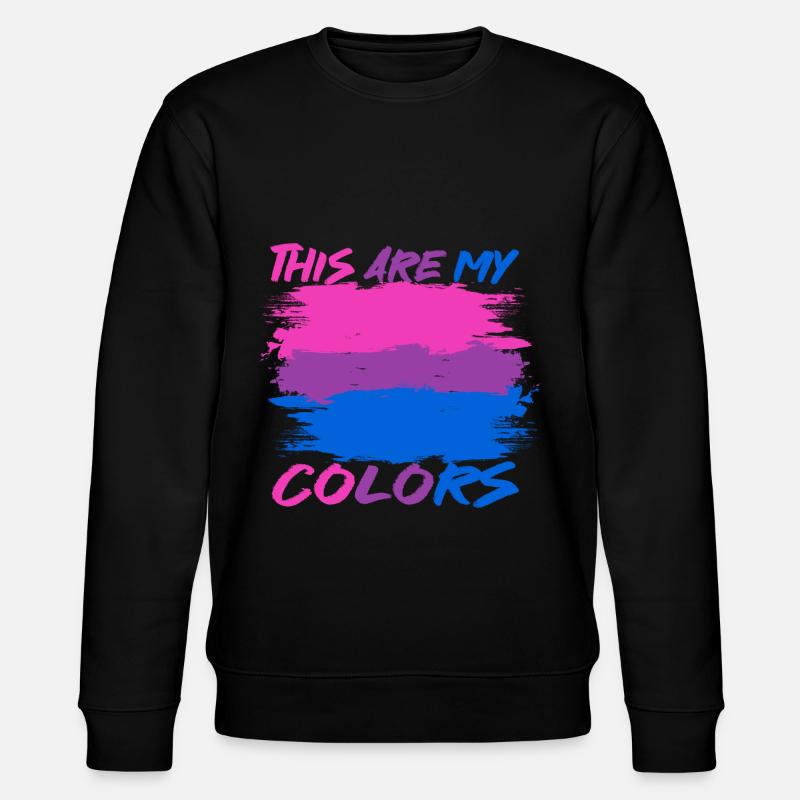 Bisexual Proud Stolz Geschenk - Stanley/Stella Unisex Bio-Sweatshirt CHANGER  - Schwarz