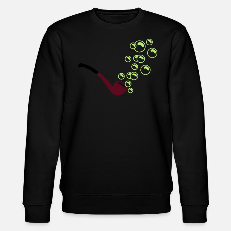 Bubbles / Blasen (C, 1c) - Stanley/Stella CHANGER Unisex Organic Sweatshirt - black