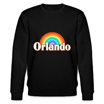 Orlando Florida - Stanley/Stella CHANGER Unisex Organic Sweatshirt - black - Front - Nik (191cm) & Marisol (170cm)