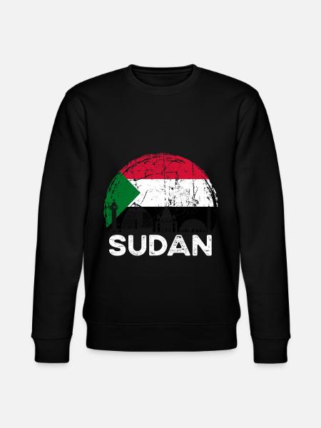Sudan Africa Gift Idea - Stanley/Stella CHANGER Unisex Organic Sweatshirt - black