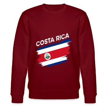 Costa Rica - Sweat bio CHANGER Stanley/Stella Unisexe - bordeaux - Devant - Nik (191cm) & Marisol (170cm)