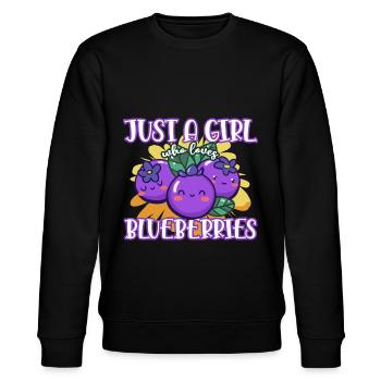 Blaubeeren - Stanley/Stella Unisex Bio-Sweatshirt CHANGER  - Schwarz - Vorne - Nik (191cm) & Marisol (170cm)