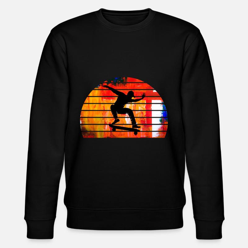 skateboard - Sweat bio CHANGER Stanley/Stella Unisexe - noir