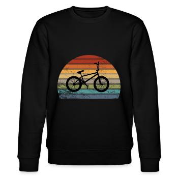 Bmx ,vélo - Sweat bio CHANGER Stanley/Stella Unisexe - noir - Devant - Nik (191cm) & Marisol (170cm)