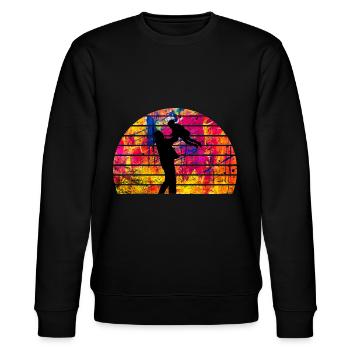 Père et fille - Sweat bio CHANGER Stanley/Stella Unisexe - noir - Devant - Nik (191cm) & Marisol (170cm)