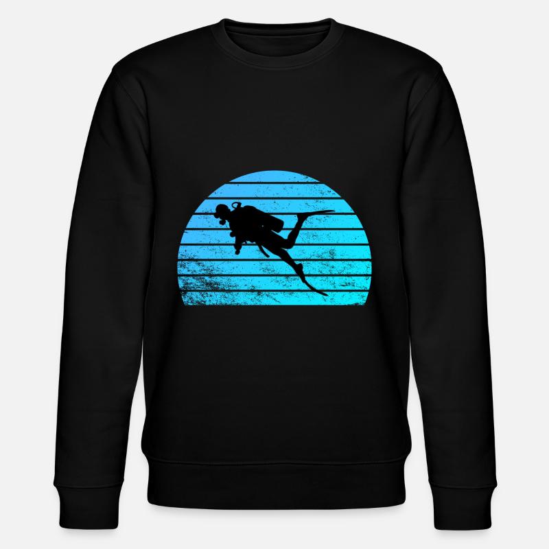 diver - Stanley/Stella CHANGER Unisex Organic Sweatshirt - black