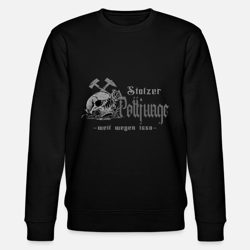 Ruhrpott Pottjunge - Stanley/Stella Unisex Bio-Sweatshirt CHANGER  - Schwarz