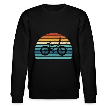 Bmx - Stanley/Stella Unisex Bio-Sweatshirt CHANGER  - Schwarz - Vorne - Nik (191cm) & Marisol (170cm)