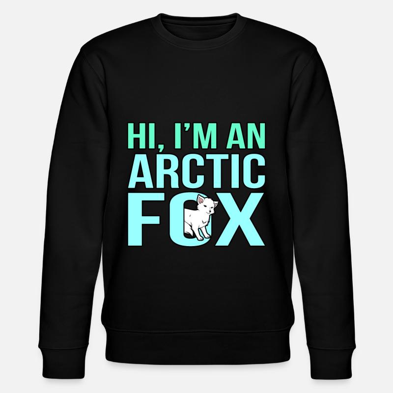 Polarfuchs - Stanley/Stella Unisex Bio-Sweatshirt CHANGER  - Schwarz