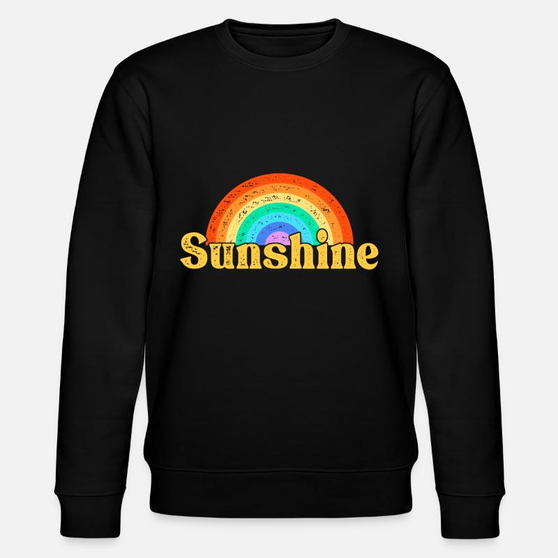 Sunshine Retro - Stanley/Stella Unisex Bio-Sweatshirt CHANGER  - Schwarz