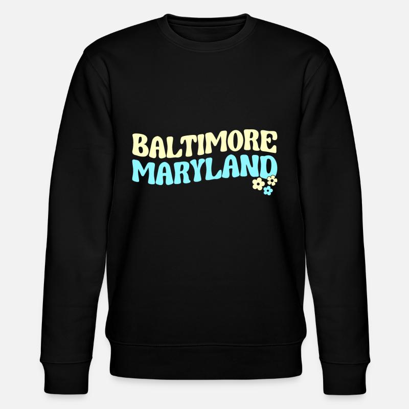 Baltimore - Stanley/Stella CHANGER Unisex Organic Sweatshirt - black