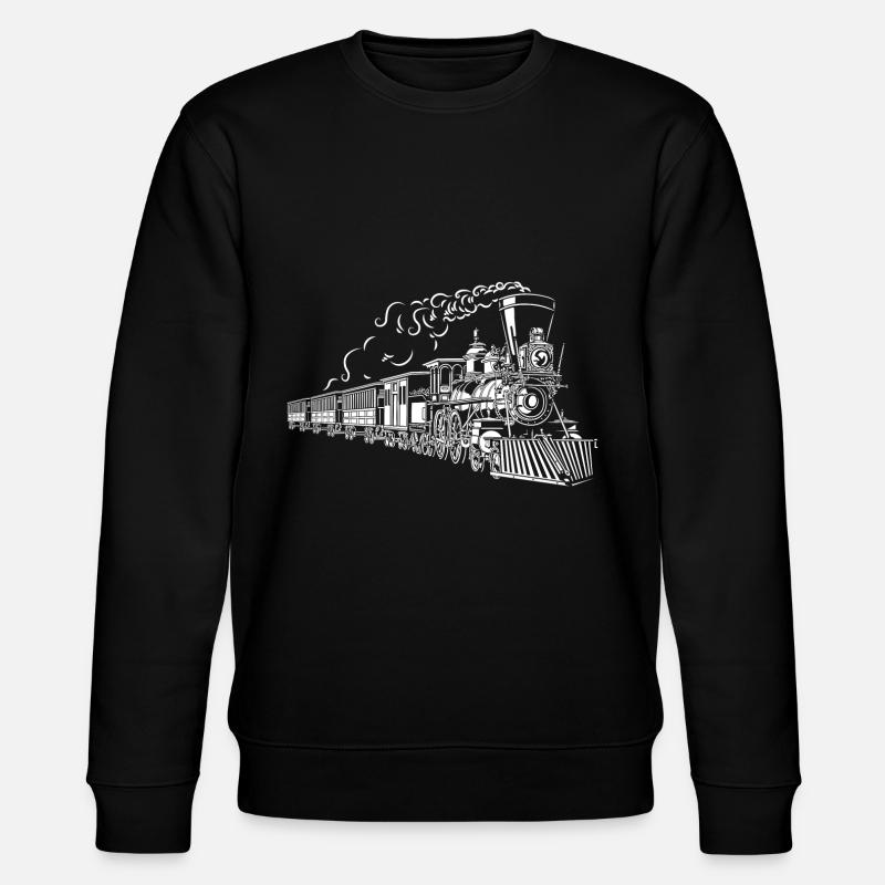 Eisenbahn - Stanley/Stella Unisex Bio-Sweatshirt CHANGER  - Schwarz