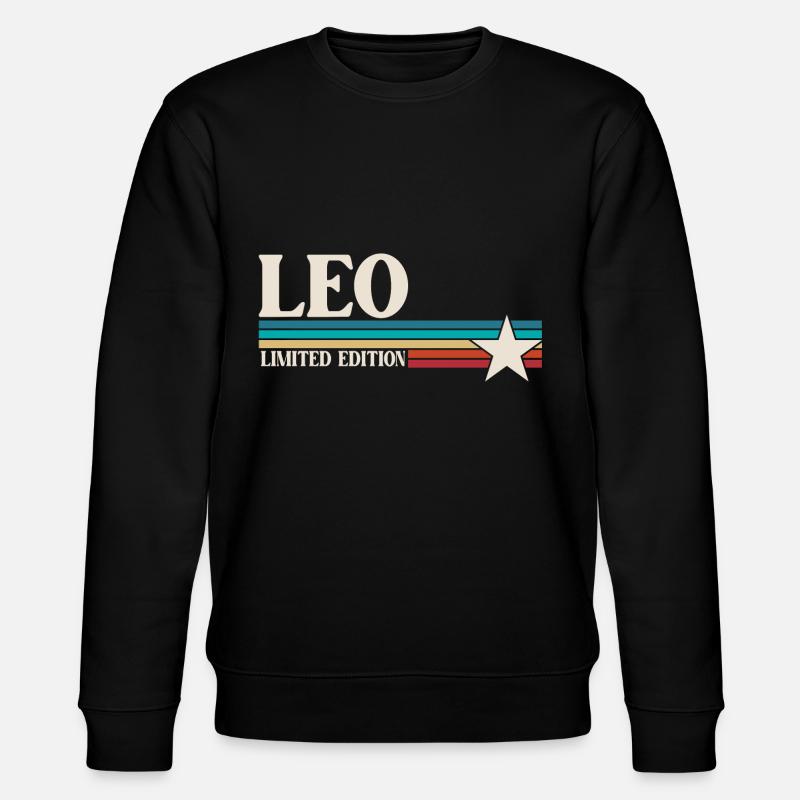 Sternzeichen Löwe - Stanley/Stella Unisex Bio-Sweatshirt CHANGER  - Schwarz