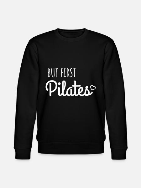 But first pilates - Stanley/Stella CHANGER Unisex Organic Sweatshirt - black