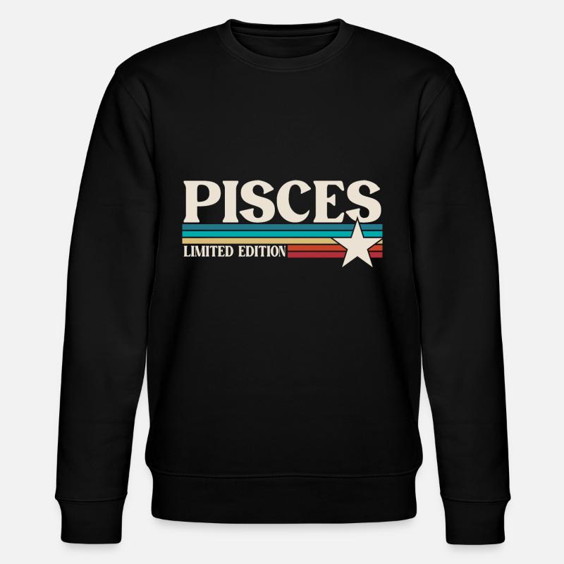 Zodiac sign Pisces - Stanley/Stella CHANGER Unisex Organic Sweatshirt - black