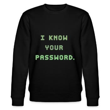 Virus Hacker - Stanley/Stella CHANGER Unisex Organic Sweatshirt - black - Front - Nik (191cm) & Marisol (170cm)