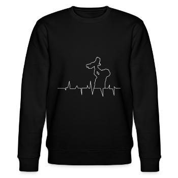 Vater und Tochter - Stanley/Stella Unisex Bio-Sweatshirt CHANGER  - Schwarz - Vorne - Nik (191cm) & Marisol (170cm)
