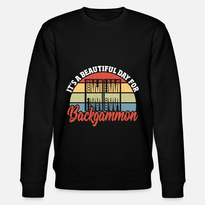 Backgammon - Stanley/Stella CHANGER Unisex Organic Sweatshirt - black