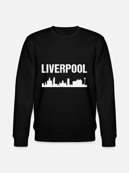 Liverpool Skyline England Liverpool - Stanley/Stella CHANGER Unisex Organic Sweatshirt - black