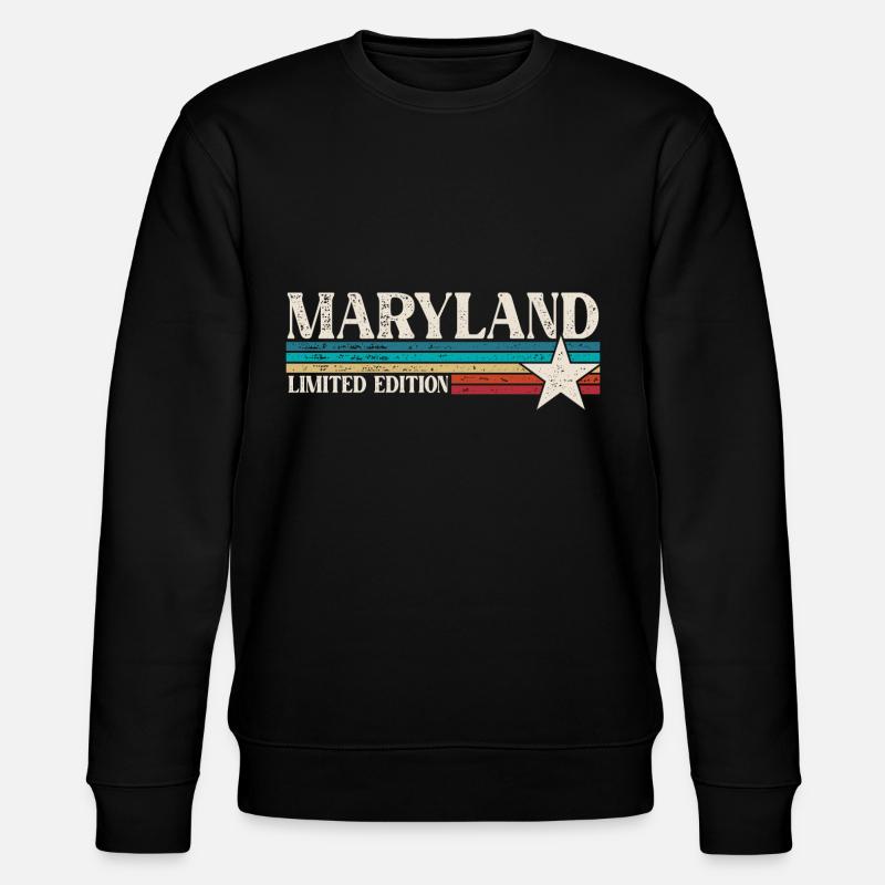Maryland - Stanley/Stella Unisex Bio-Sweatshirt CHANGER - Schwarz