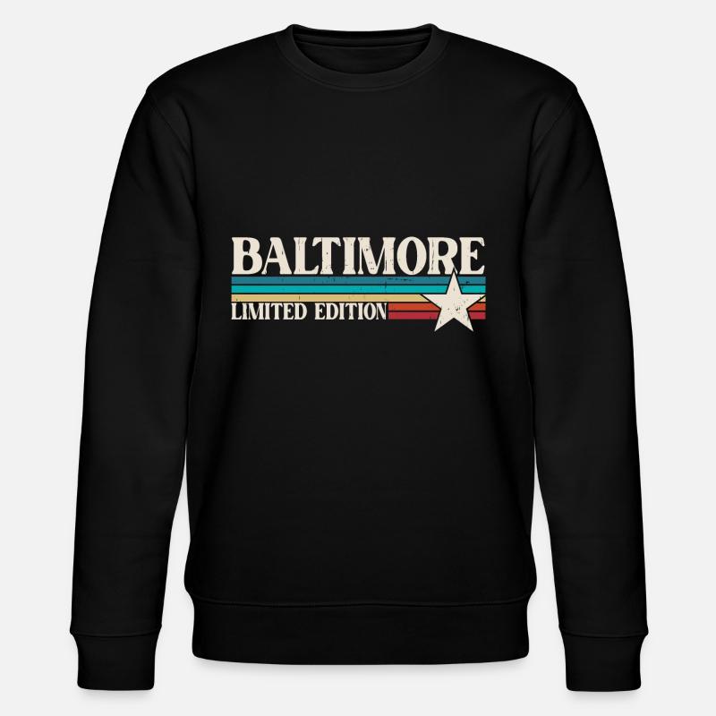 Baltimore - Stanley/Stella Unisex Bio-Sweatshirt CHANGER  - Schwarz